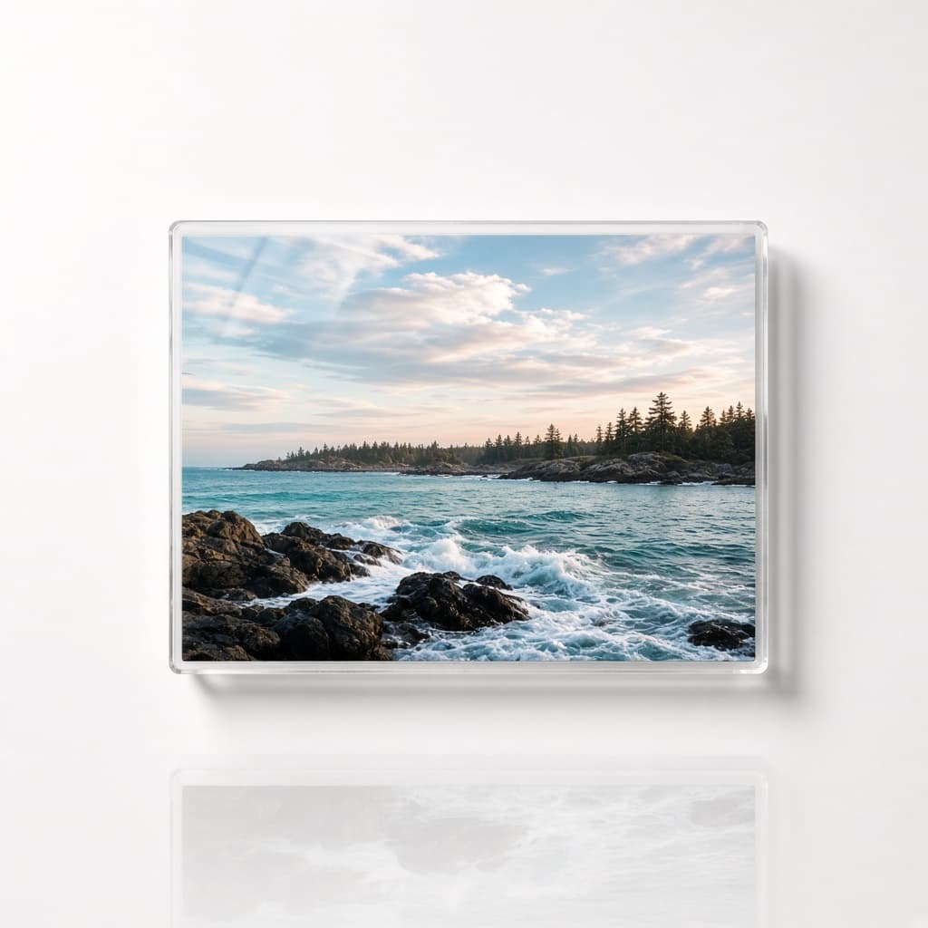 Studio acrylic print product shot