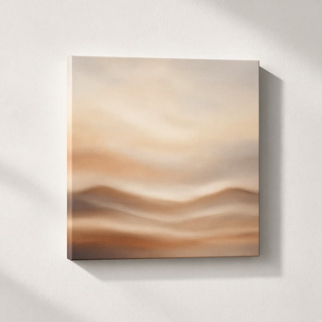 Studio canvas print product shot