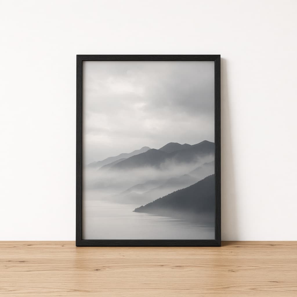 Studio framed print product shot