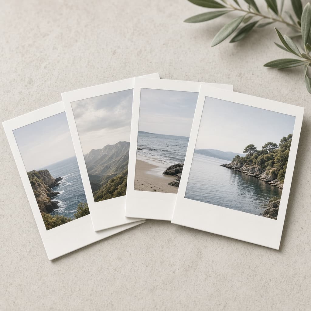 Studio polaroid product shot